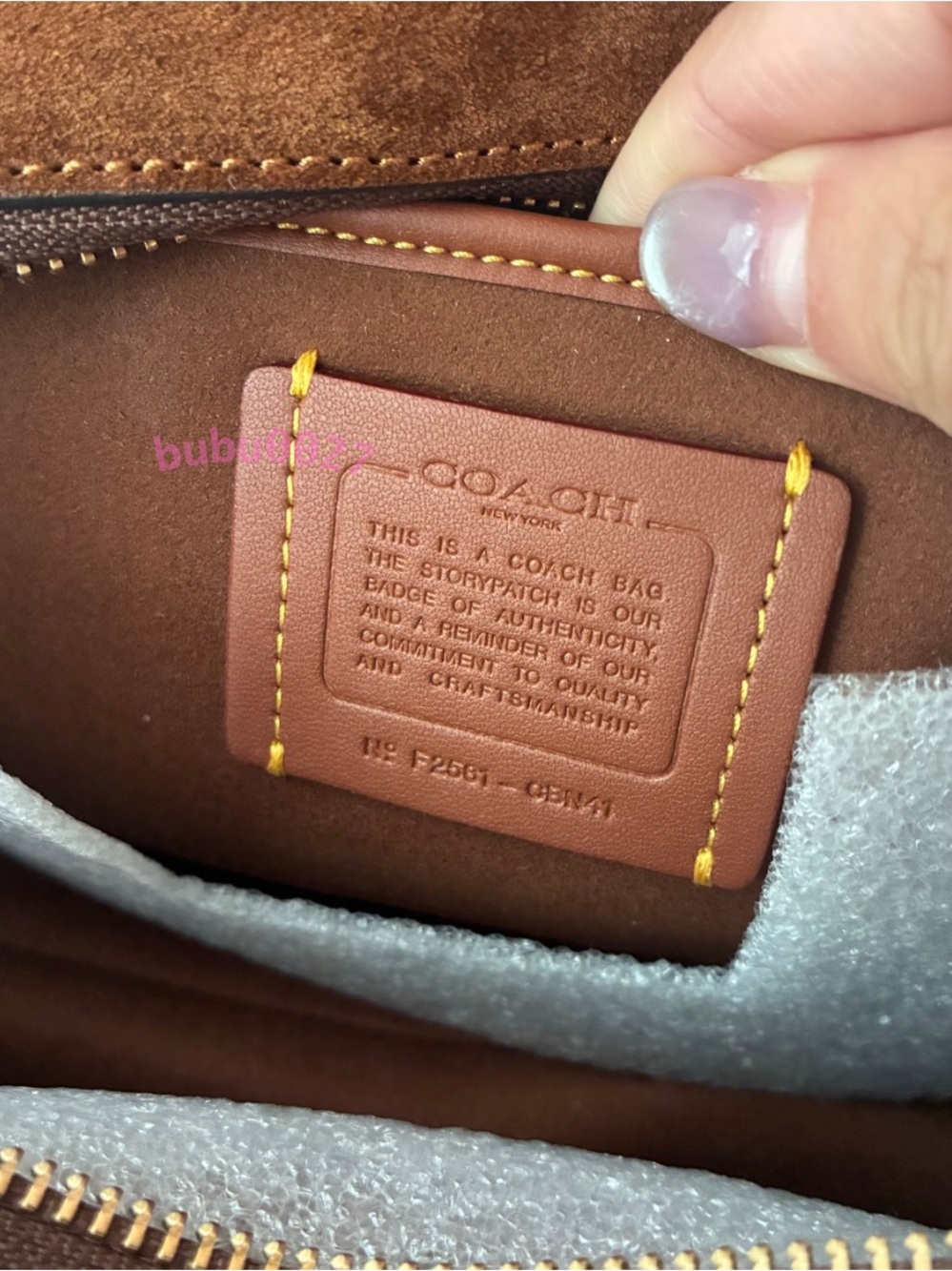 NWTšCoach Empire Suede Carryall Shoulder Bag 34 Warm Brown CBN41 Fall Vintage - Picture 9 of 11